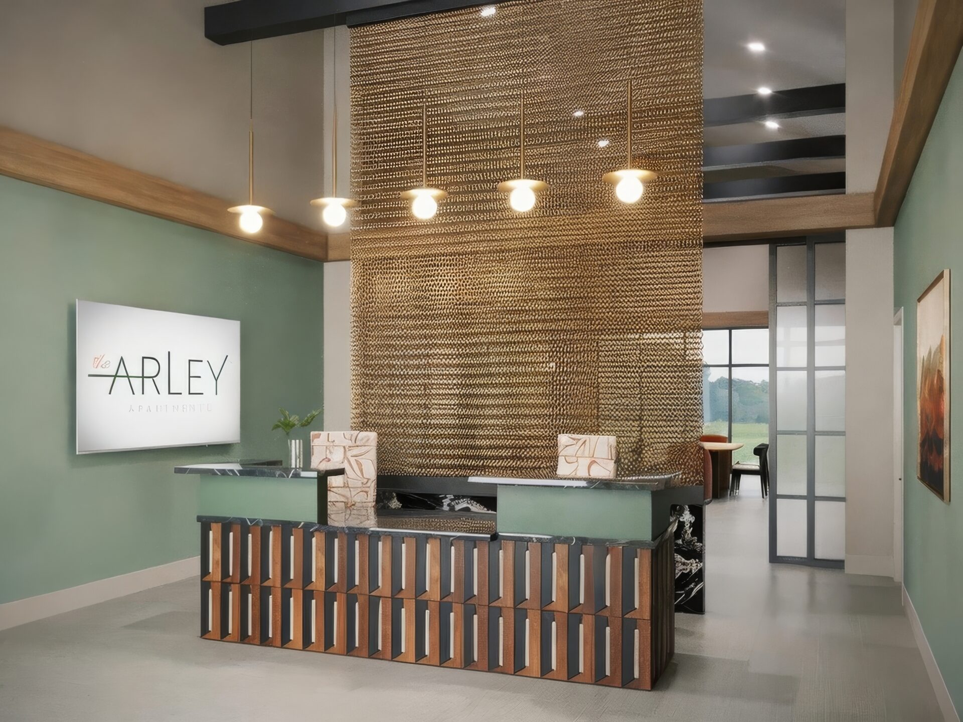 Beautiful interior shot of a modern house with white relaxing walls and furniture